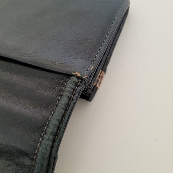 Paul Smith Envelplope Cow Leather Wallet Black Boho Designer Large Classic - Picture 13 of 16